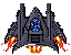 FOXFIRE enemy sprite — pursuit pack hunters that swarm the player's ship together